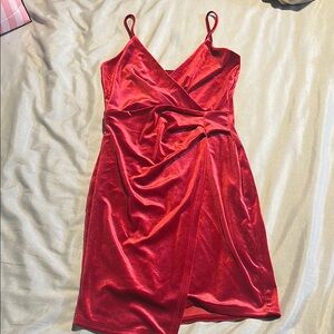 Windsor Velvet Elegant Red Wrap Dress Size S Only worn Once